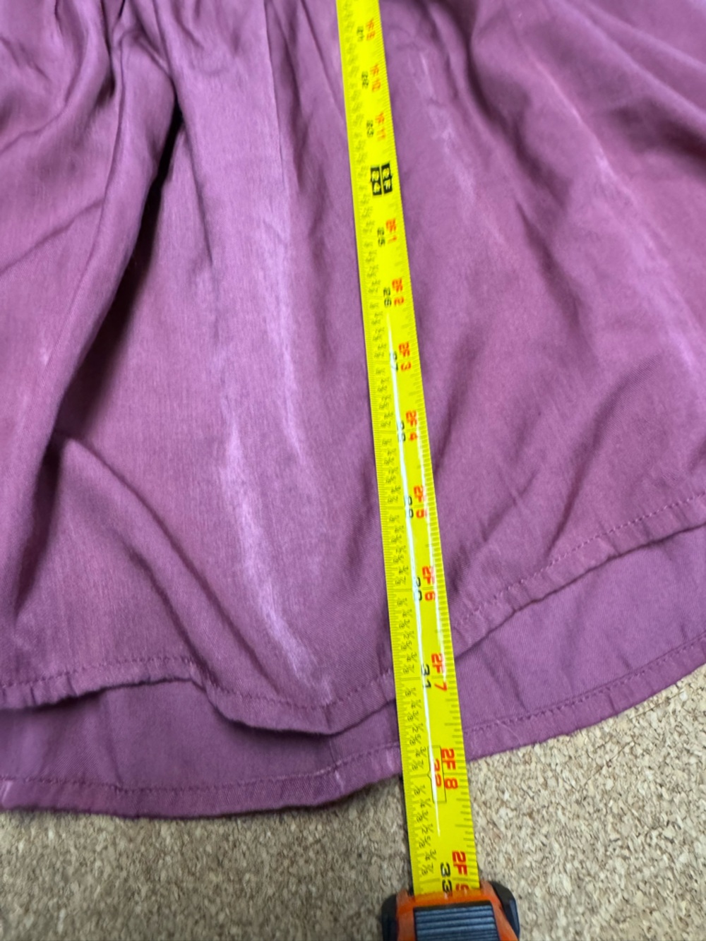 Mustard Seed Womens Dress M Satin Babydoll Puff Sleeve V Neck Mini Pink Boho A5 - Picture 7 of 9